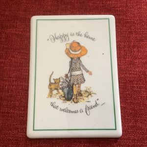 1973 Holly Hobbie Porcelain Wall Plaque